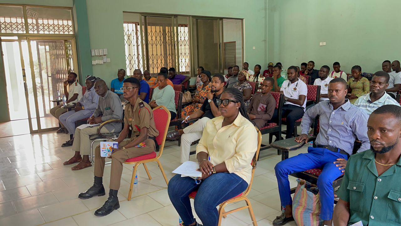 Community members at green farming launch